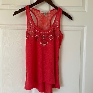 American Rag Tank Top with Lace Detail